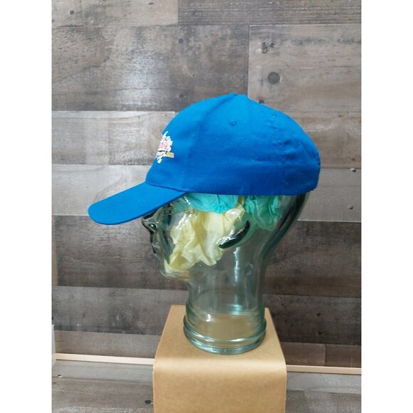 Centramatic Blue Adjustable Baseball Cap With Embroidered Logo & Racing Flag Des - Picture 4 of 7